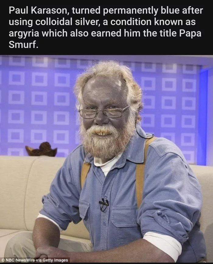 Papa Smurf in reality - Silver, Papa Smurf