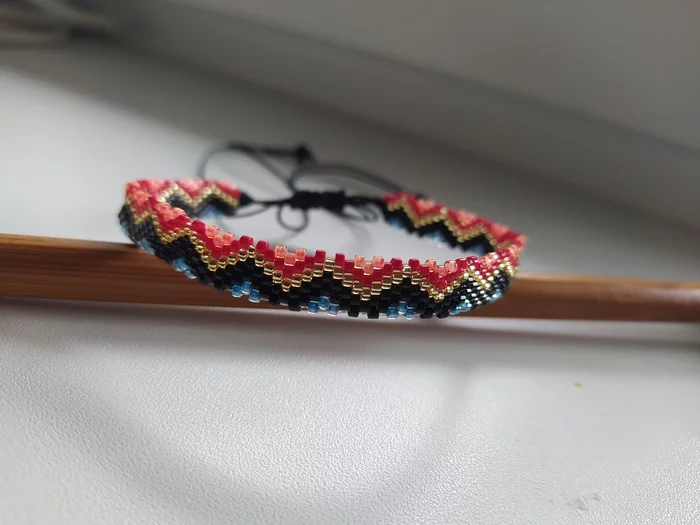 Bracelet - My, Beading, Needlework without process, Japanese beads, Bijouterie, With your own hands