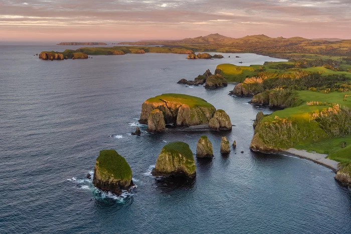 Bezymyannaya Bay - My, Shikotan, Kurile Islands, The nature of Russia, Nature, Дальний Восток, Sea, Landscape, The photo, Aerial photography, Dji