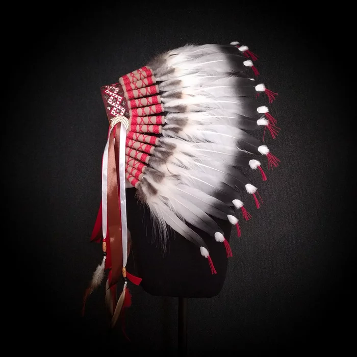 Indian headwear - My, Roach, Indian Chief, Needlework without process, Indian's hat, Longpost