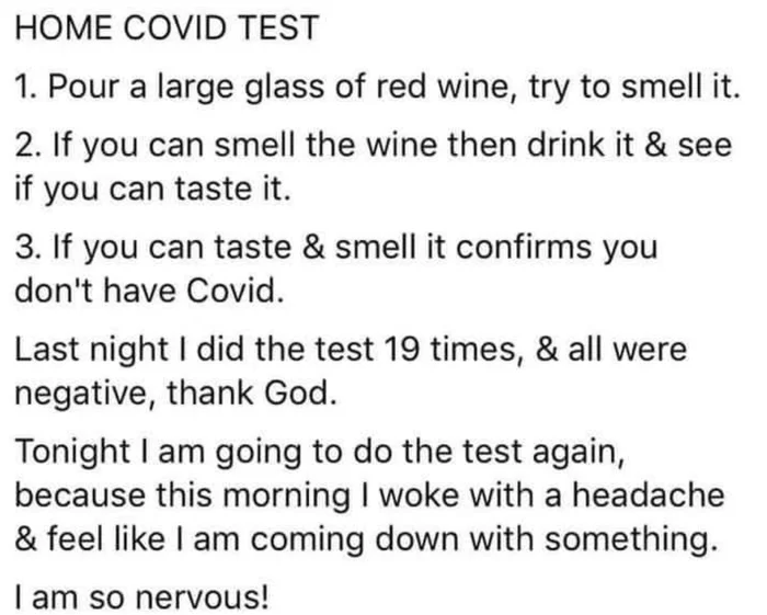 Home COVID test - Coronavirus, Translation