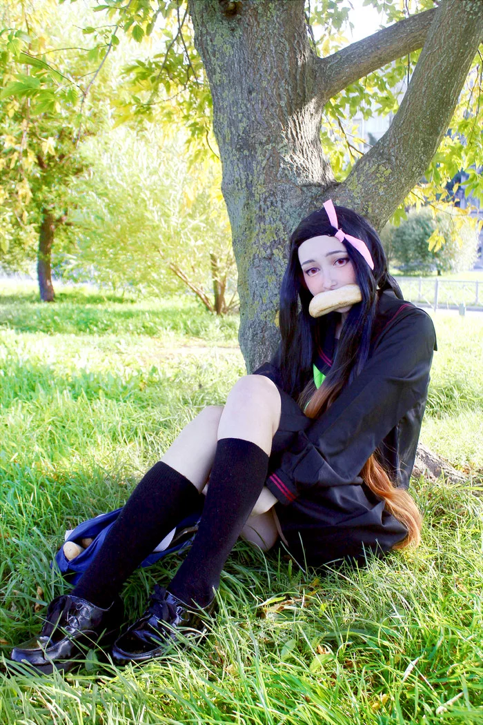 Nezuko Kamado - My, Cosplay, Anime, Girls, Longpost, Kimetsu no yaiba, Nezuko Kamado