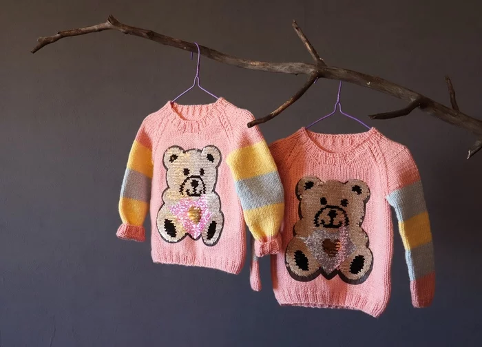 Sweaters Bears - My, Knitting, With your own hands, Needlework with process, Handmade, Knitting, Longpost