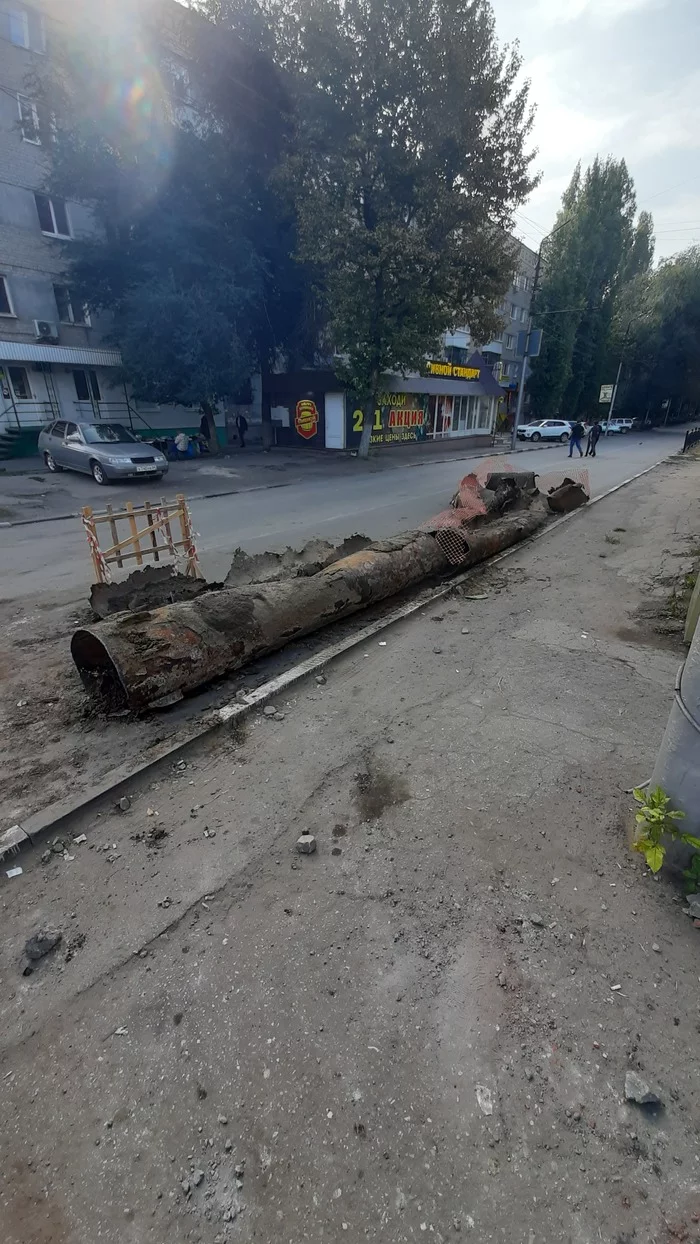 Ремонт магистрали - Прорыв трубы, Питьевая вода, Ремонт, Негатив, Саратов