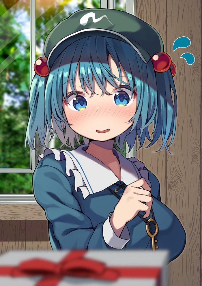 Nitori , Anime Art, Touhou, Kawashiro Nitori, Mamemochi