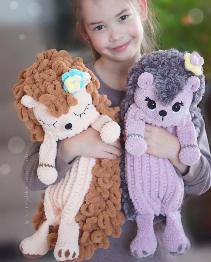 Pajamas Hedgehog - My, Pajamas, Knitted toys, Amigurumi, Plush Toys, Crochet, Needlework without process, Author's toy, Soft toy, Longpost, Children