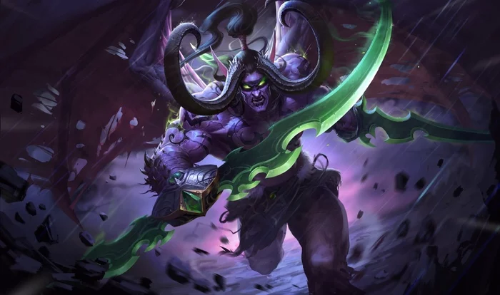 Illidan. - World of warcraft, Warcraft, Blizzard, Game art, Art, Creation, Illidan