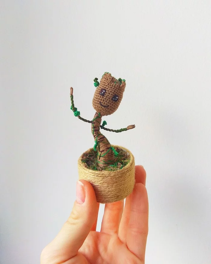 I create and create... - My, Knitting, Miniature, Amigurumi, Creation, Handmade, Knitted toys, Longpost