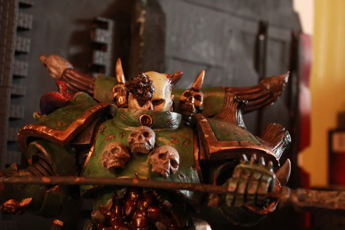 Champion of Nurgle - My, Warhammer 40k, Modeling, Miniature, Painting miniatures, Hobby, Collecting, Warhammer, Longpost, With your own hands, Needlework without process