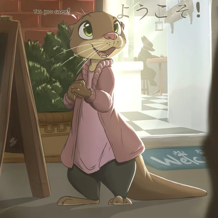 Mrs. Vydrington - Zootopia, Otter, Louart, Art