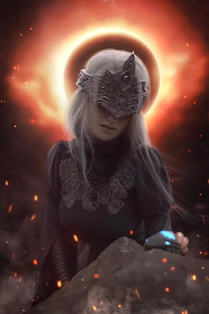 Dark Souls - Fire Keeper by Claire Sea - My, Dark souls, Fire keeper, Cosplay, Video game, Computer games, The photo, Art, Longpost