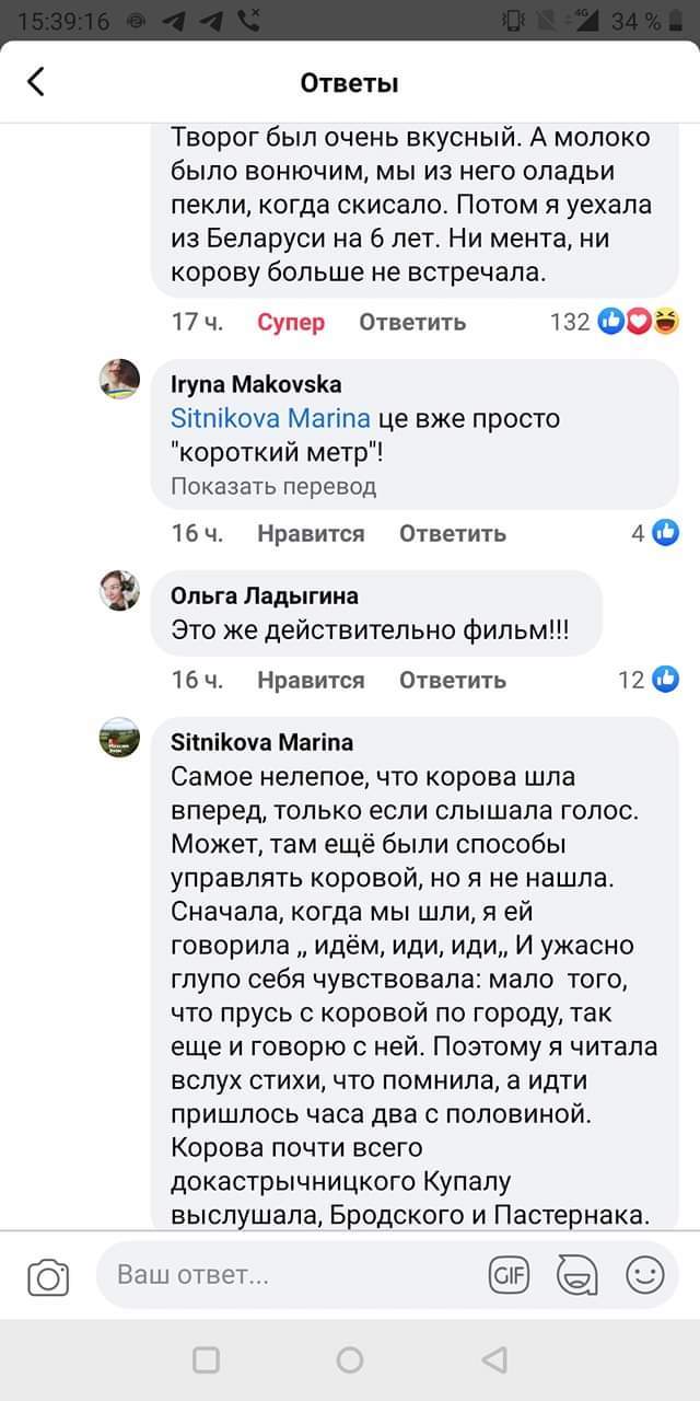 From Facebook - Cow, Republic of Belarus, Story, Longpost, Facebook