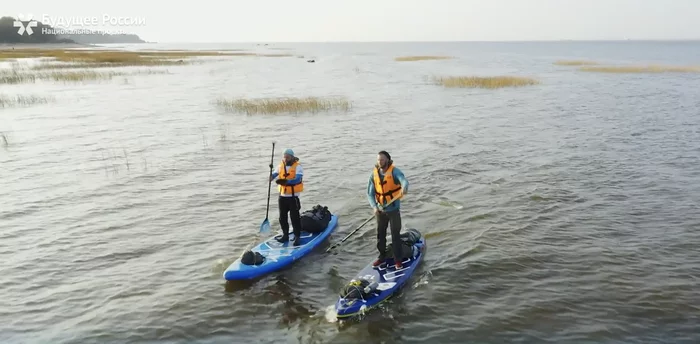 The longest SUP swim in the history of Russia (video) - My, Record, SUPsurfing, Sport, Tourism, Travels, Video