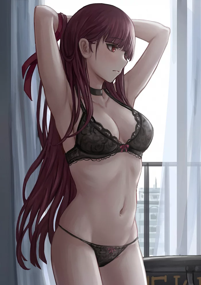 WA2000 - NSFW, Anime, Anime art, Girls frontline, WA2000, Underwear, Breast, Pantsu