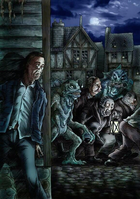 Shadow over Innsmouth - Howard Phillips Lovecraft, Illustrations, Books, Shadow over Innsmouth