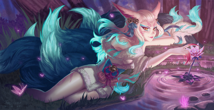 Spirit Blossom Ahri Fanart