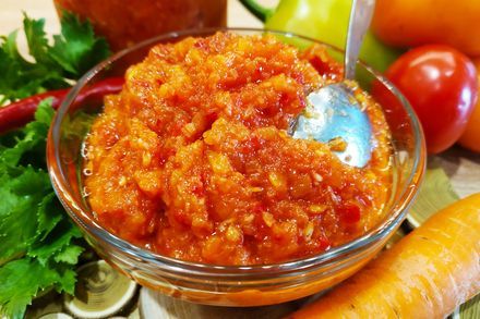 Adjika with tomatoes for the winter - My, Adjika, Sauce, Recipe, Food, Cooking, Longpost