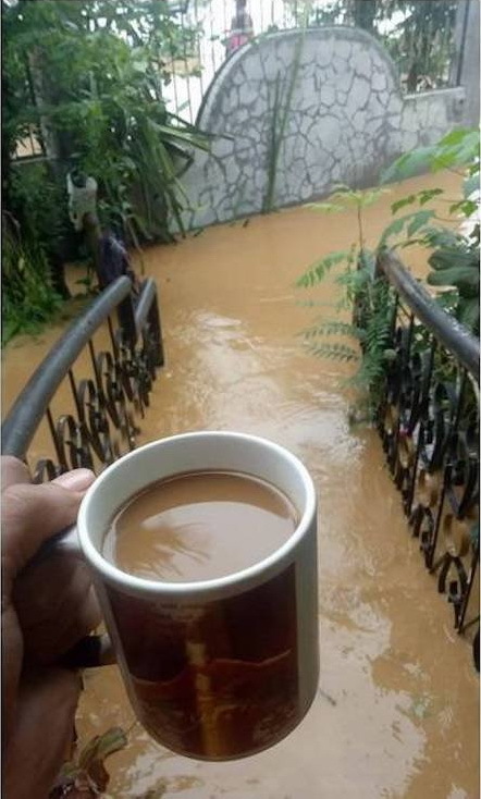 If it's coffee, bring me some tea, and if it's tea, bring me coffee - Coffee, Tea, Flood