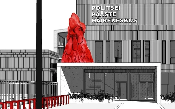 In Estonia, the sketch of the Red Rooster won the competition for the general building of the Ministry of Internal Affairs in Parnu - Estonia, news, Police, Rooster