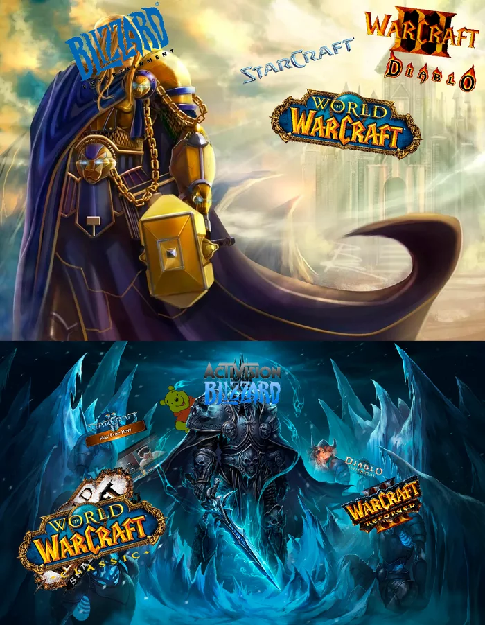 Who we remember him and who he became - My, Blizzard, World of warcraft, Starcraft, Warcraft, Overwatch, Diablo, Activision, It used to be better, Arthas Menethil, Memes, Lich King, It Was-It Was, Irony