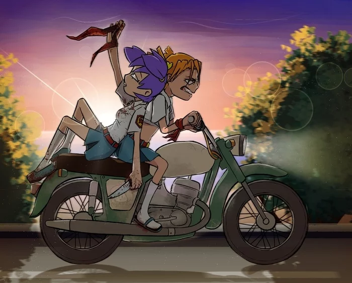 Comrade, comrade, pathetic comrade, why did we shed our blood?! - Endless Summer (visual novel), Visual novel, Alisa Dvachevskaya, Lena, Black humor, Old camp