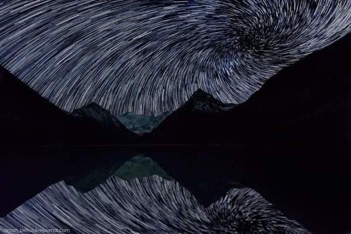 star vortex - Stars, Night, Sky, The mountains, Astrophoto, wildlife, Stars