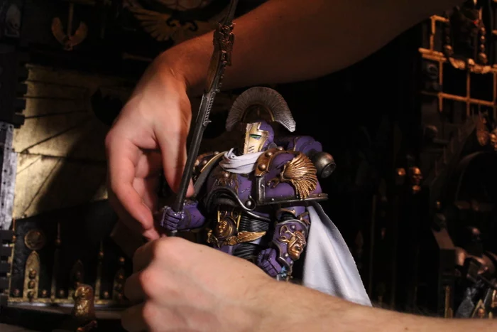 Captain of the Emperor's Children Phoenix Guard - My, Warhammer 40k, Modeling, Miniature, Painting miniatures, Hobby, Collecting, Warhammer, With your own hands, Models, Longpost