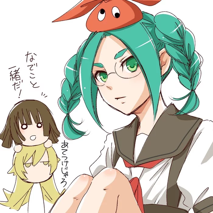 Yotsugi - Anime, Anime art, Monogatari series, Yotsugi ononoki, Sengoku Nadeko, Shinobu oshino, Ichiharu 03