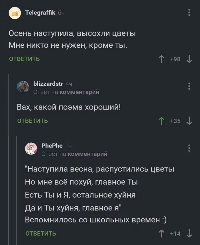 Rhymers - Comments on Peekaboo, Comments, Вижу рифму, Rhyme, Poetry, Screenshot