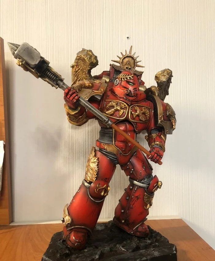 Blood Angels Stormtrooper in Relic Armor - My, Warhammer 40k, Modeling, Miniature, Painting miniatures, Hobby, Collecting, Warhammer, With your own hands, Models, Longpost, Needlework without process