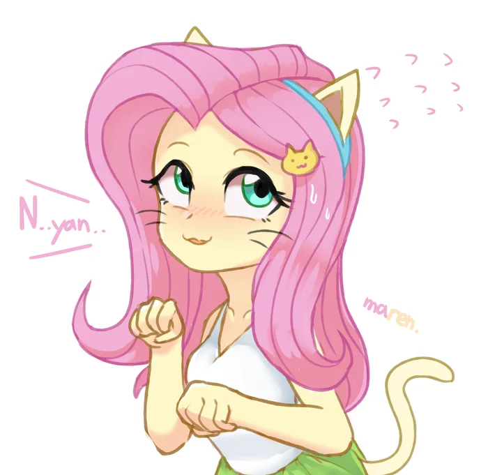 Все же любят кошкодевочек :3 - My Little Pony, Equestria Girls, Fluttershy, Marenlicious