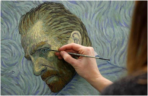 Van Gogh. With love, Vincent. How the world's first full-length cartoon, painted in oil, was created - Animation, Cartoons, Painting, van Gogh, Stop-Motion, Filming, GIF, Longpost