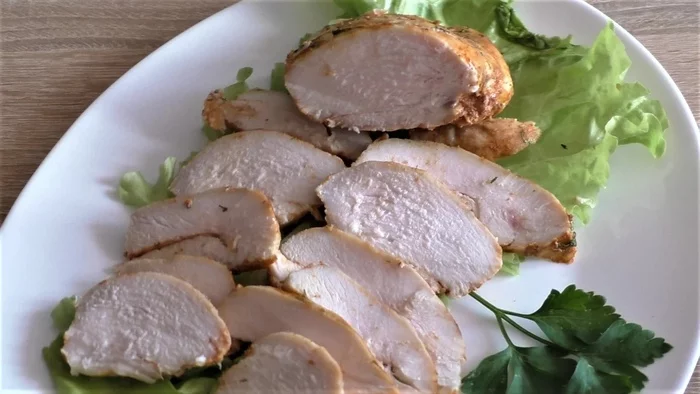 Chicken breast instead of sausage - My, Chicken recipes, Chicken fillet, Meat, Baking, Video, Longpost, Recipe, Cooking, Video recipe