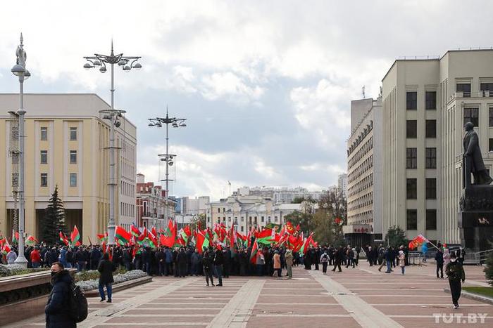 Two such different rallies - Republic of Belarus, Retirees, Procession, Politics, Video, Longpost, Tutby, Onliner, Rally, TUT by, Onliner by