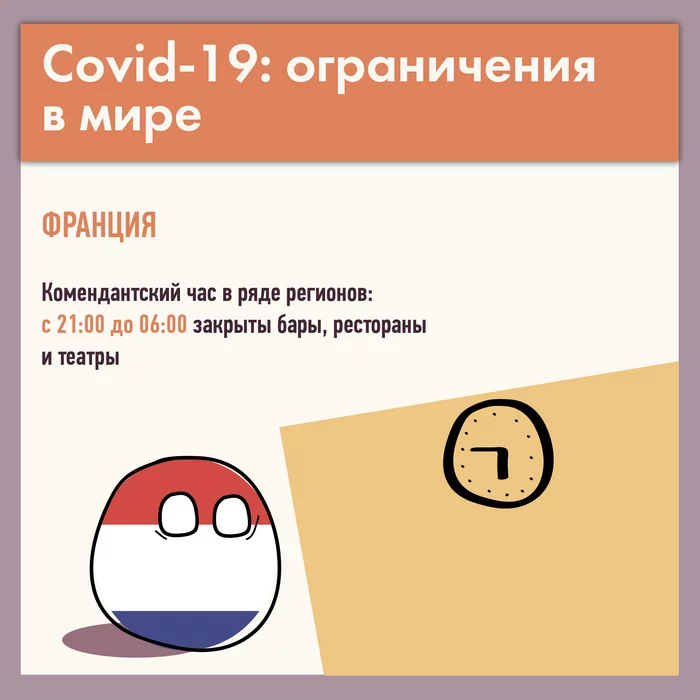 What restrictions apply in different countries? (selection) - Country, Restrictions, France, Czech, Great Britain, Poland, Spain, Netherlands (Holland), Argentina, Sweden, Longpost, Coronavirus