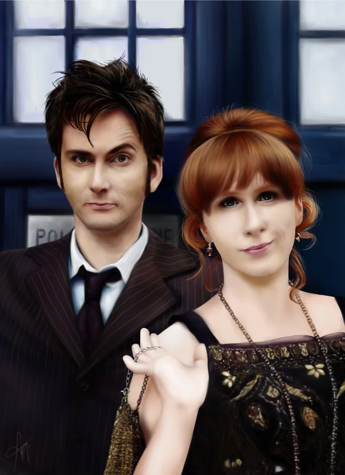 I tried to draw characters from Doctor Who as realistically as possible - My, Drawing, Drawing on a tablet, Digital drawing, Painting, Learning to draw, Art, Doctor Who