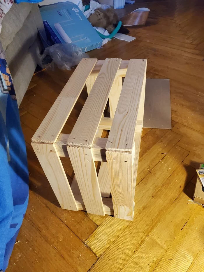 Wooden storage box by female hands - My, Box, Men's work with women's hands, Hobby, Handmade, Woodworking, With your own hands, Longpost