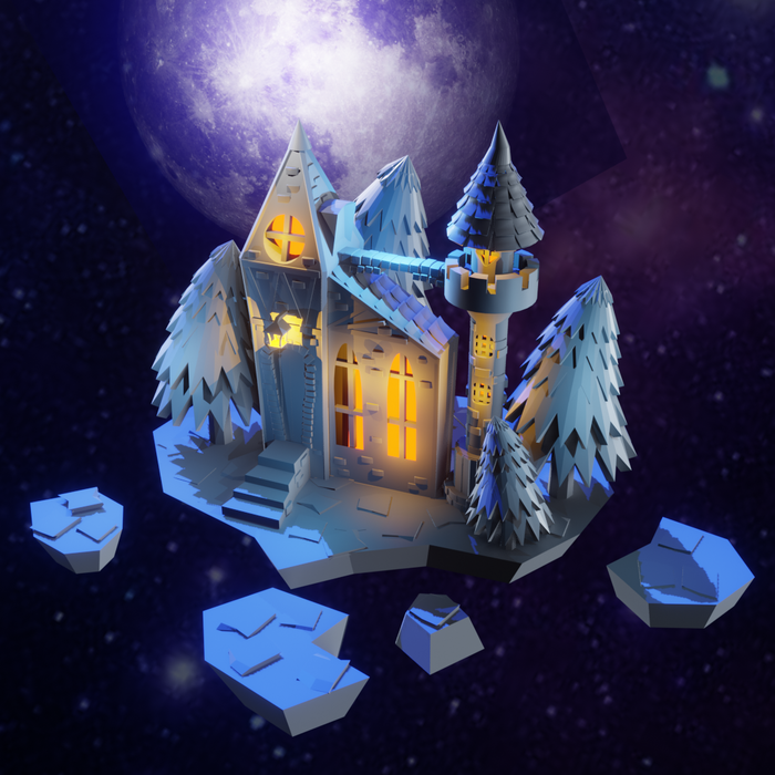 Первая работа в blender