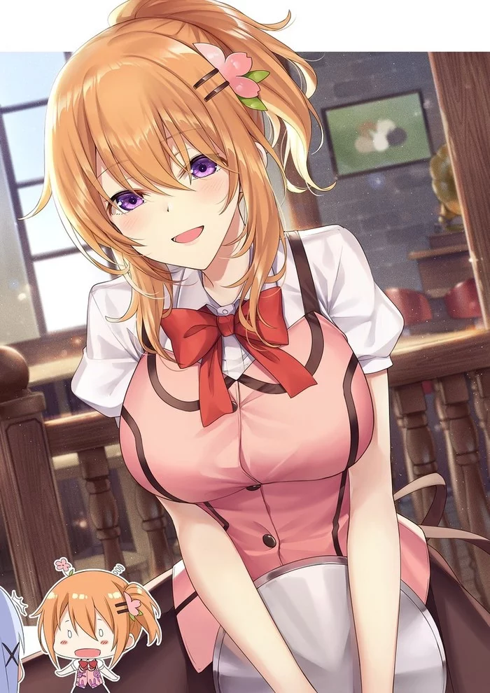 Anime Art - Аниме, Anime Art, Gochuumon wa usagi desu ka?, Hoto cocoa