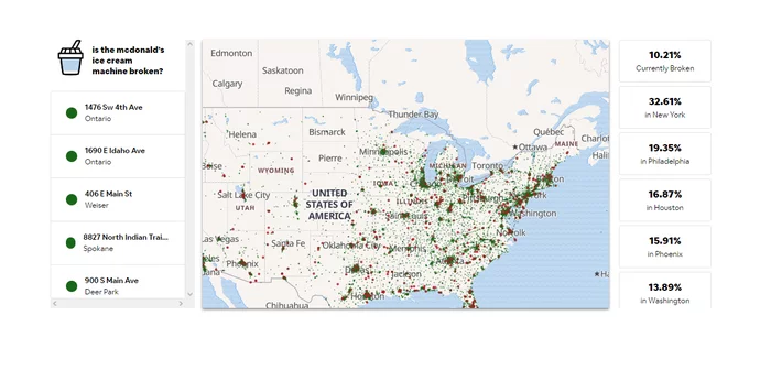 Познакомьтесь с 24-летним программистом, который отслеживает каждую сломанную машину для мороженого McDonald’s в США - Программирование, Макдоналдс, Создание сайта, Самодеятельность, Бот, Технологии, Длиннопост