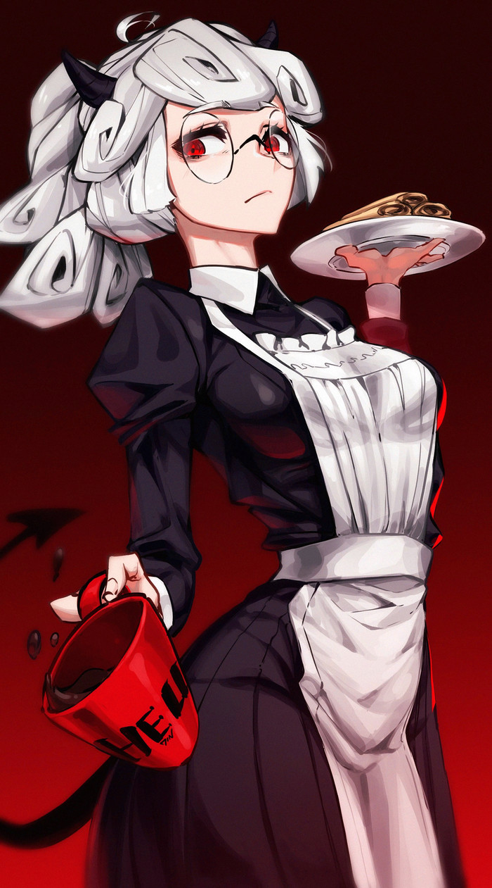 Maid Pandemonica Helltaker, Pandemonica, Anime Art, , 