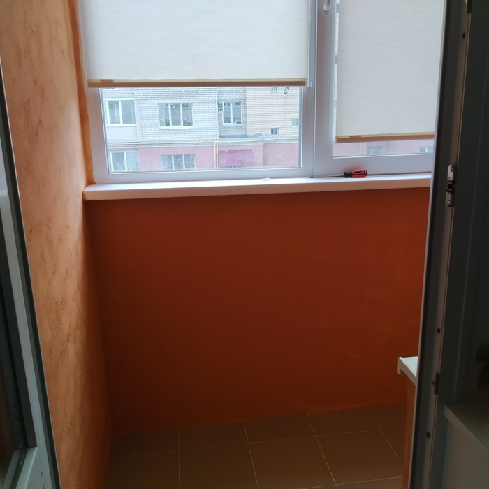 Lodžie z ženských rukou Rekonstrukce bytu, Zateplení lodžie, Dlouhý sloup