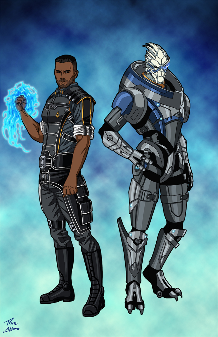 Commander Blake Shepard Garrus Vakarian Mass Effect, , , 