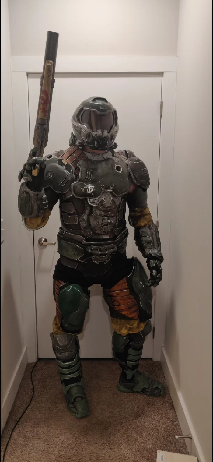 Halloween 2020 is better to celebrate in just such a costume, just in case. - The photo, 2020, Halloween, Costume, Games, Gamers, Doom, Reddit, Longpost, , Cosplay