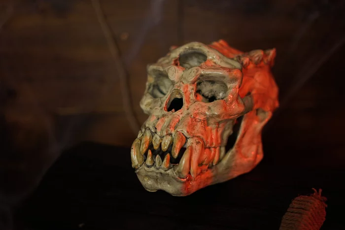 Troll skull from TES V: Skyrim - My, The elder scrolls, Skyrim, 3D печать, Craft, With your own hands, Needlework without process, Longpost