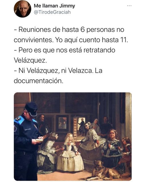 The Spaniards joke: Las Meninas - Spain, Humor, Coronavirus, Diego VelГЎzquez