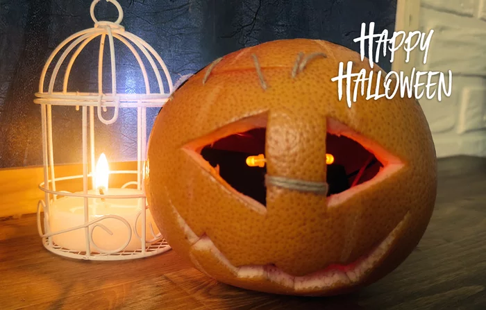 Happy Halloween or where to get a pumpkin... - My, Halloween, Pumpkin, Props, With your own hands, Video, Longpost
