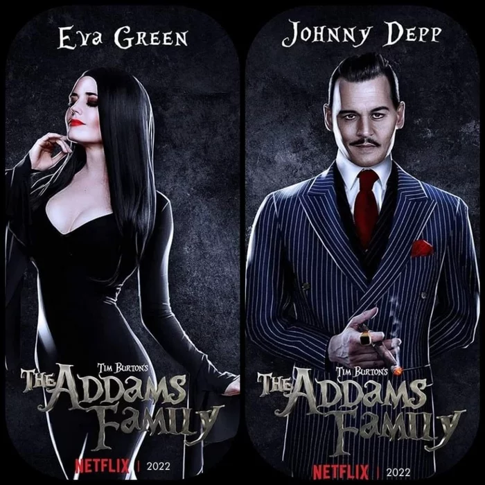 Very soon we will be seeing a new version of Tim Burton's Addams Family! - The Addams Family, Remake, Tim Burton, Eva Green, Johnny Depp