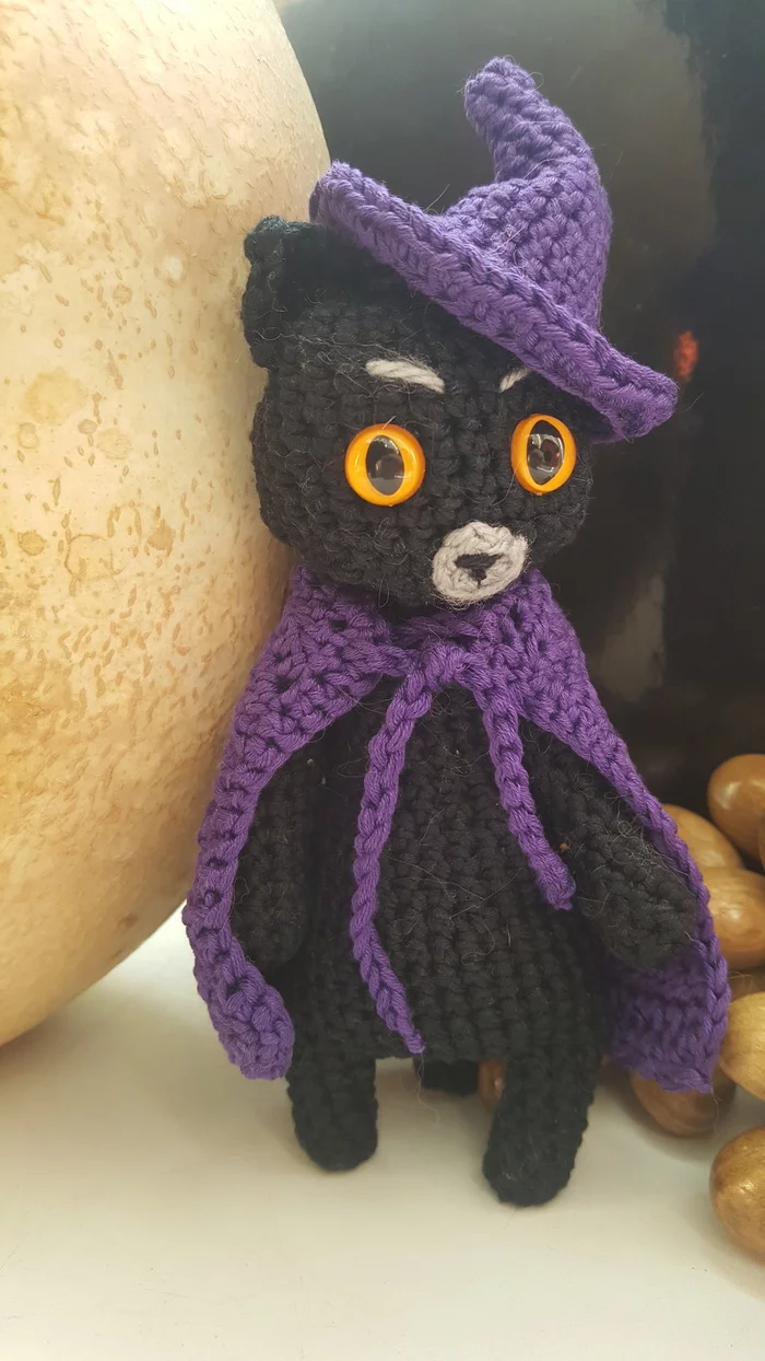 Halloween Contest - My, Halloween Contest, Black cat, With your own hands, Needlework without process, Longpost