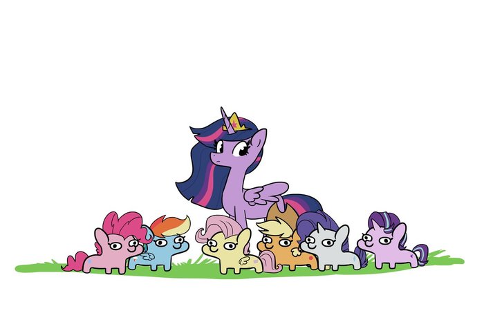    My Little Pony, Twilight Sparkle, Fluttershy, Pinkie Pie, Rainbow Dash, Rarity, Applejack, Starlight Glimmer, Squatpony, Tjpones
